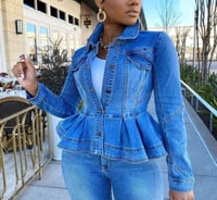 Image 2 of STRIKE A POSE DENIM JACKET