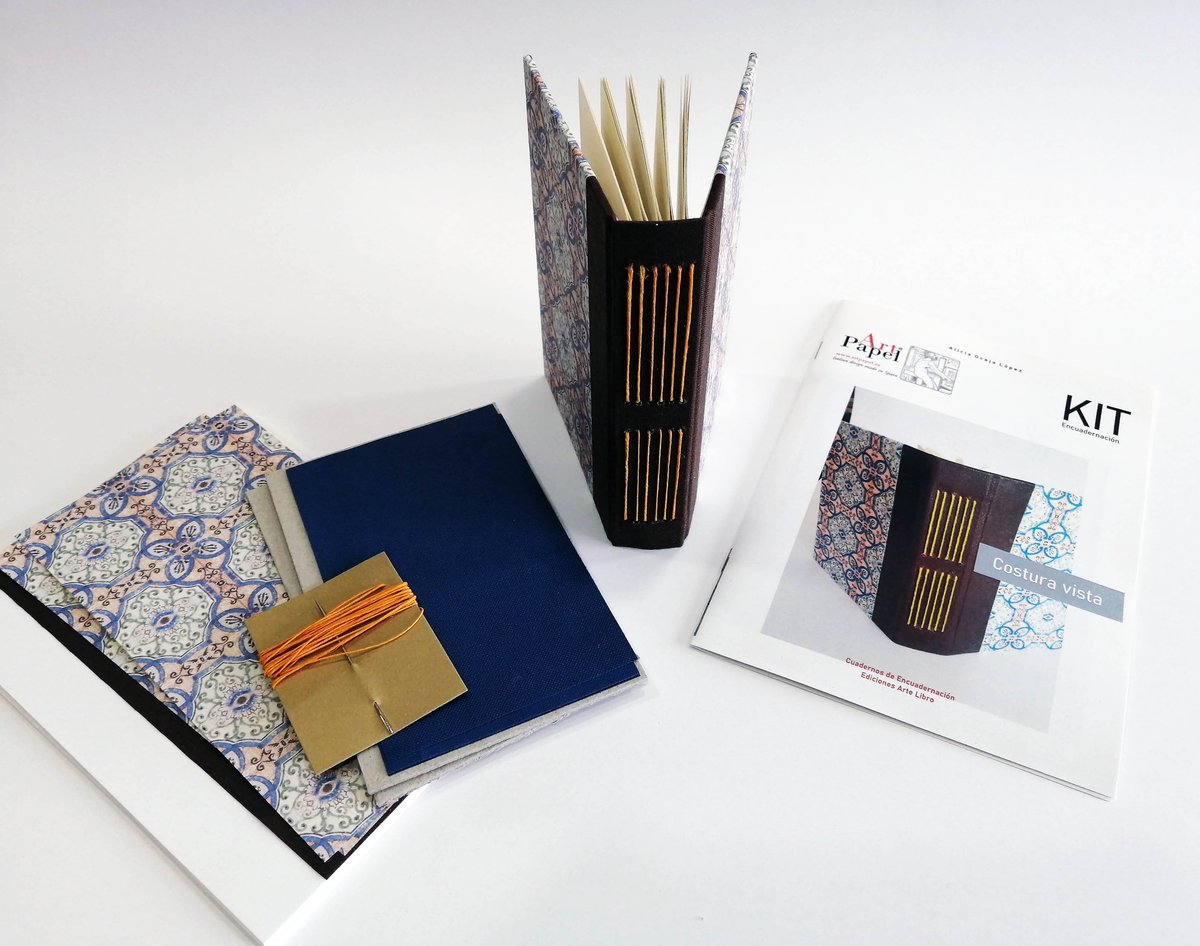 Kit Encuadernación vista II Long Stitch Bookbinding II artpapel