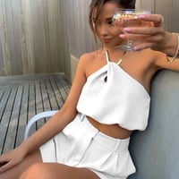 Image 3 of Herringbone Halter Top