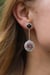 Image of garnet and galaxy earrings