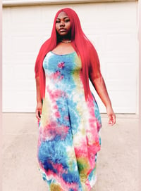 Image 1 of Tye Dye Sundress/w Mask