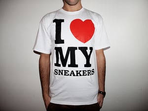 Image of I Love My Sneakers white
