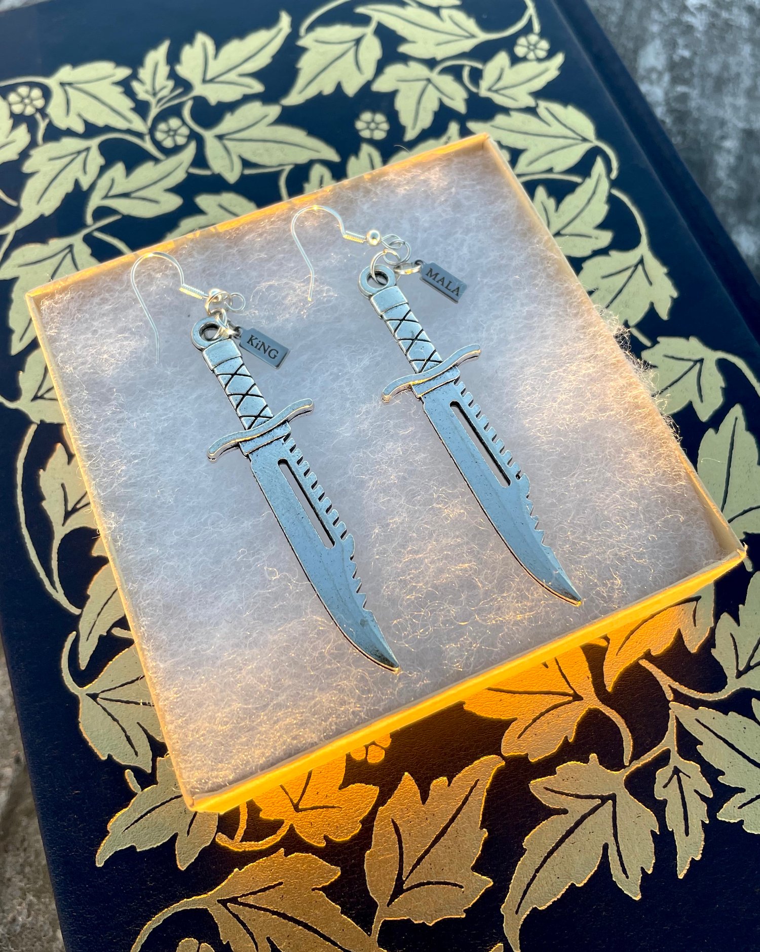 Image of KING MALA KNIFE EARRINGS