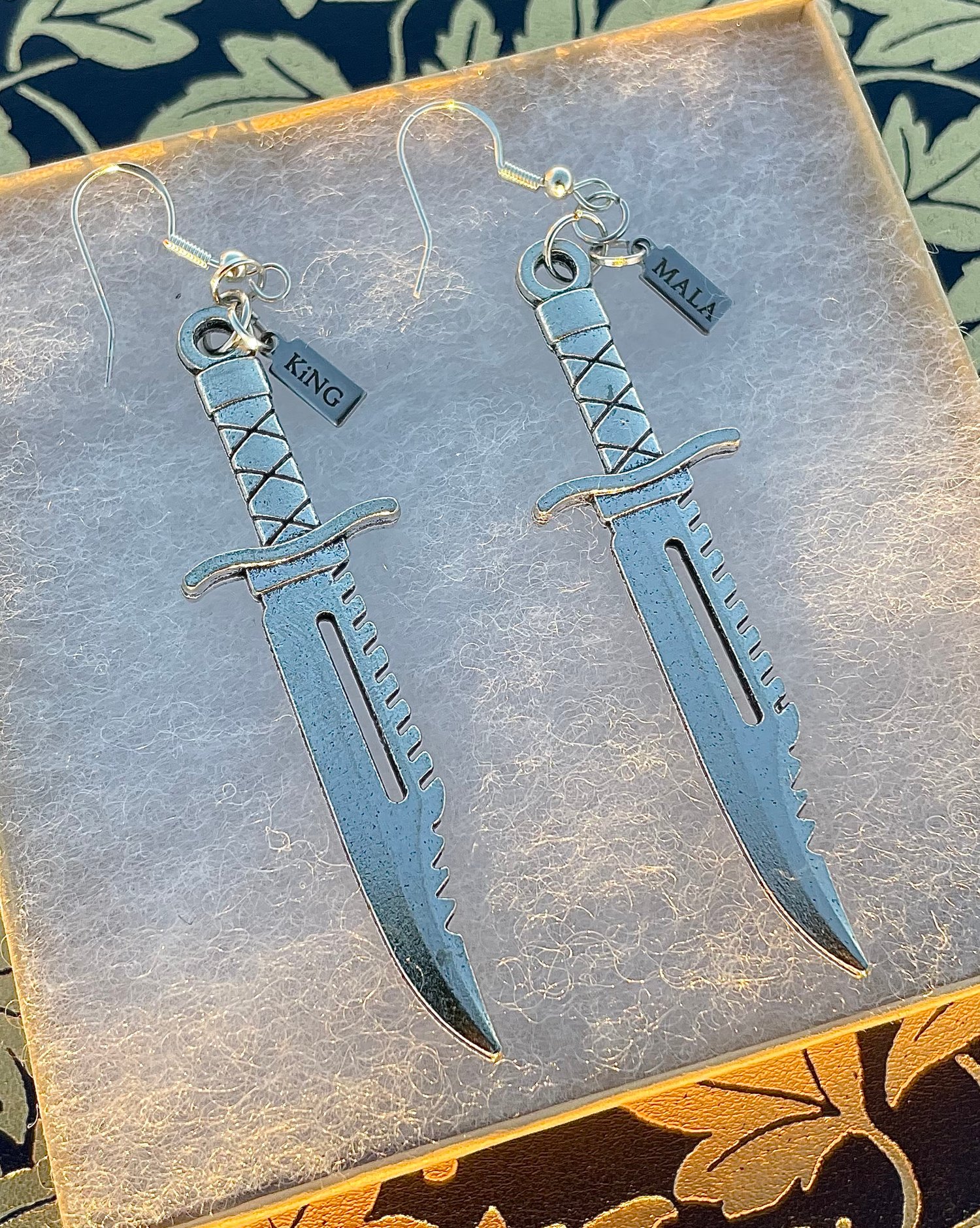 Image of KING MALA KNIFE EARRINGS