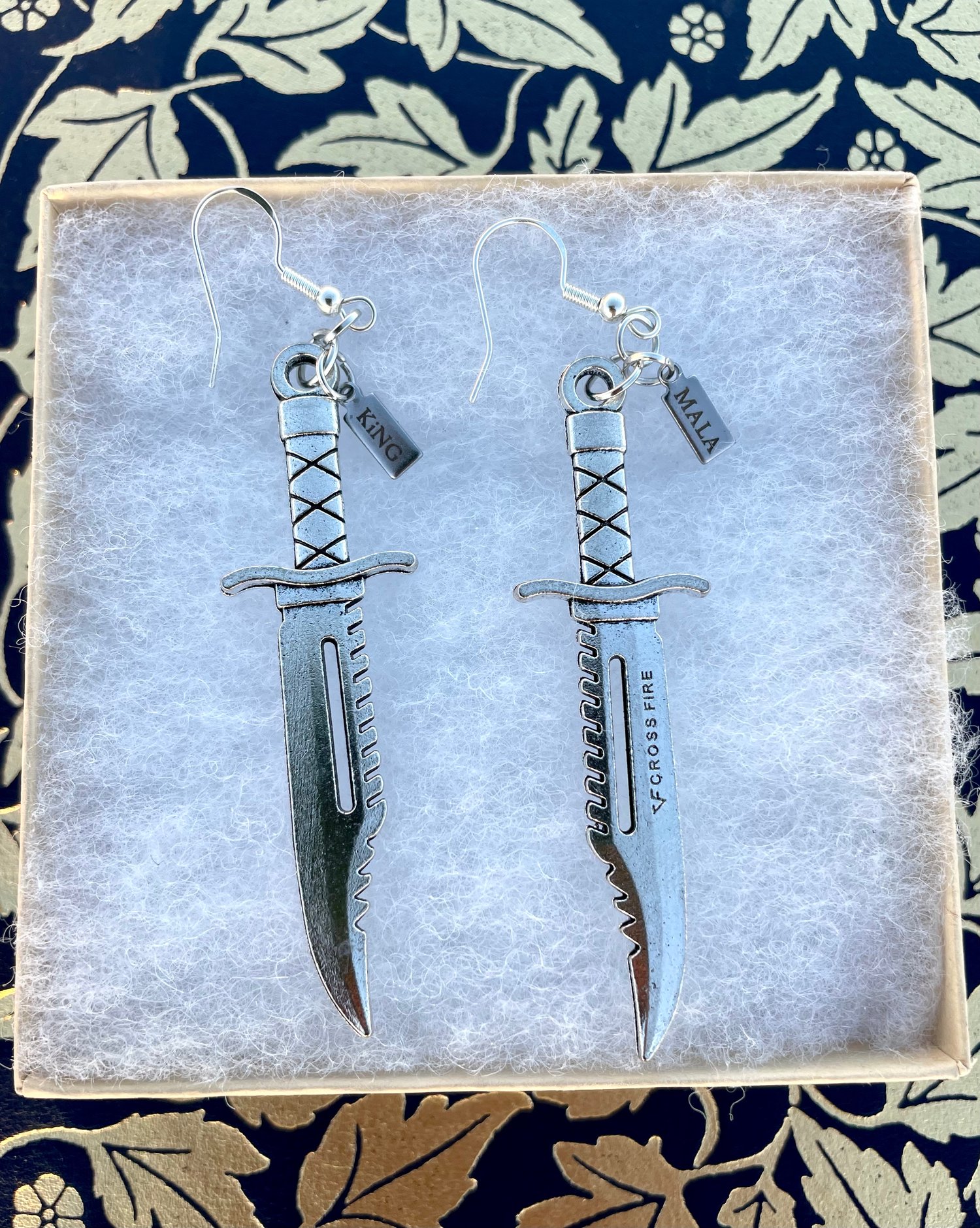 Image of KING MALA KNIFE EARRINGS