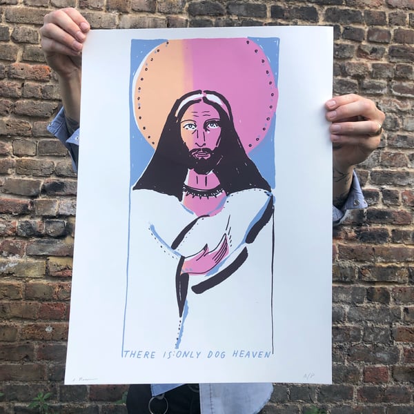 Image of 'There is Only Dog Heaven' Print 