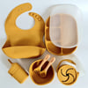 Deluxe Silicone Mealtime Set - Mango