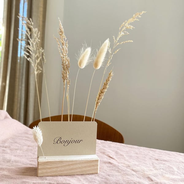 Image of PORTE CARTE à messages heureux
