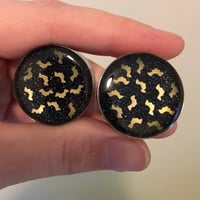 Image 3 of Glitter Bat Plugs (sizes 2g-2”!)
