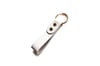 Leather Key Ring - White Leather