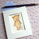 Image 1 of Worry Bear Watercolour