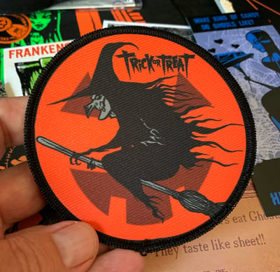 Image of Trick or Treat witch patch - few left 