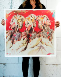 Image 5 of Extremely Limited Edition Pearlescent 'LOLLIPOP x3' Giclee Print