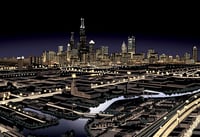 Image 1 of Chicago City Lights - Print