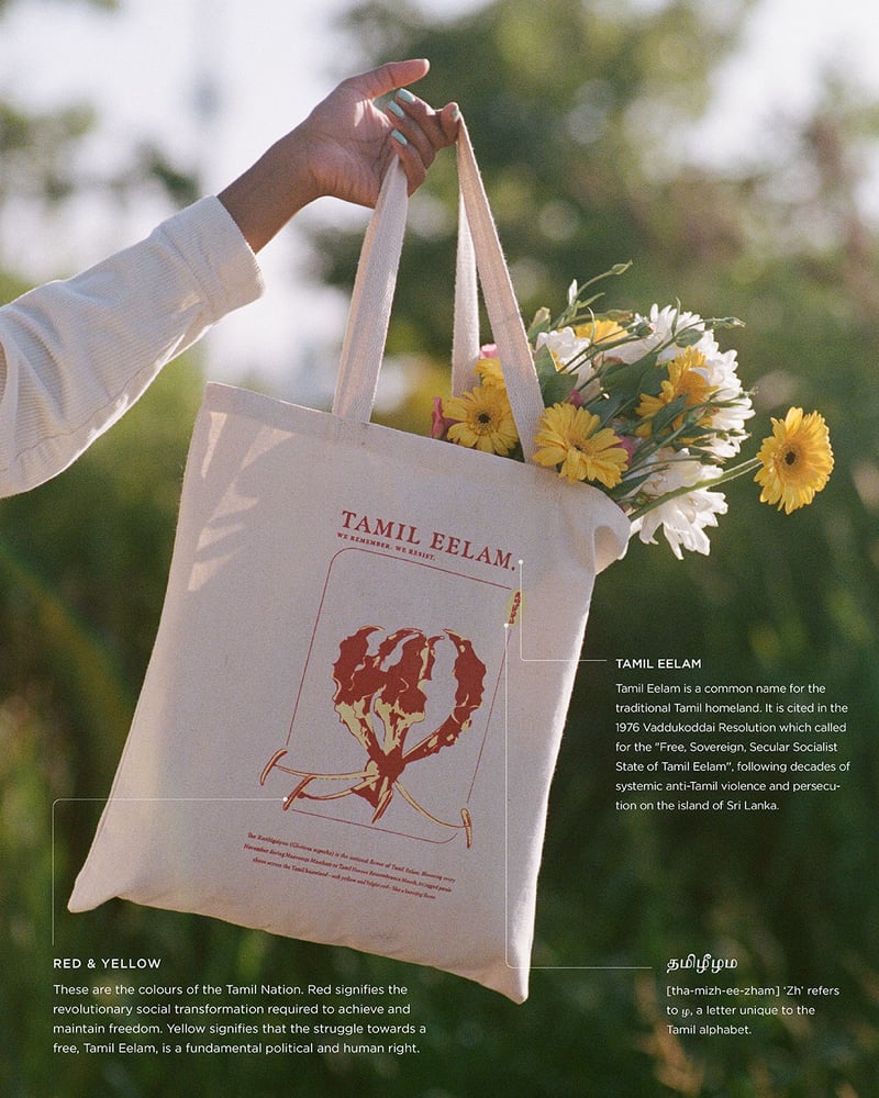 Image of Tamil Eelam Tote (100% of Profits donated to PEARL)