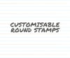 Customisable Round Stamp