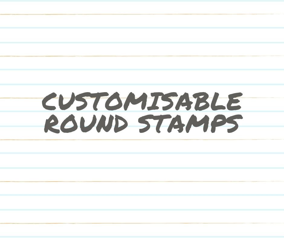 Customisable Round Stamp
