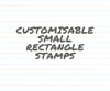 Customisable Small Rectangle Stamp