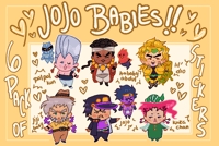 STARDUST JOJO STICKER BABIES Sheet