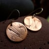 PATHWAYS earrings lightweight recycled copper