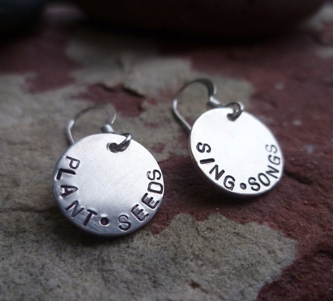 GARDEN FEVER eco sterling silver earrings