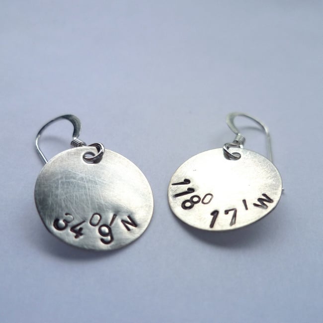 X MARKS THE SPOT sterling coordinate earrings