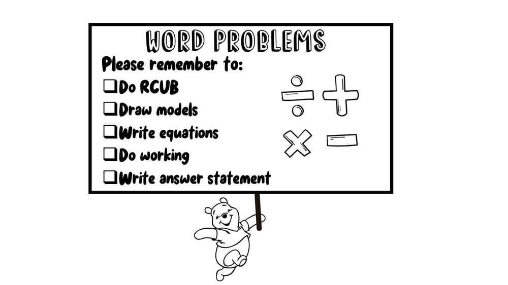 Customisable Math Checklist Stamps