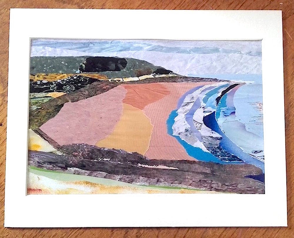 Image of Torn Paper Landscape of Croyde Bay, North Devon