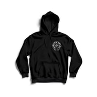 Image 1 of DALLAS HEARTS HOODIE TODDLER TO ADULT SIZES (BLK/WHT)