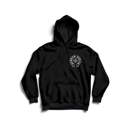 Image of DALLAS HEARTS HOODIE TODDLER TO ADULT SIZES (BLK/WHT)