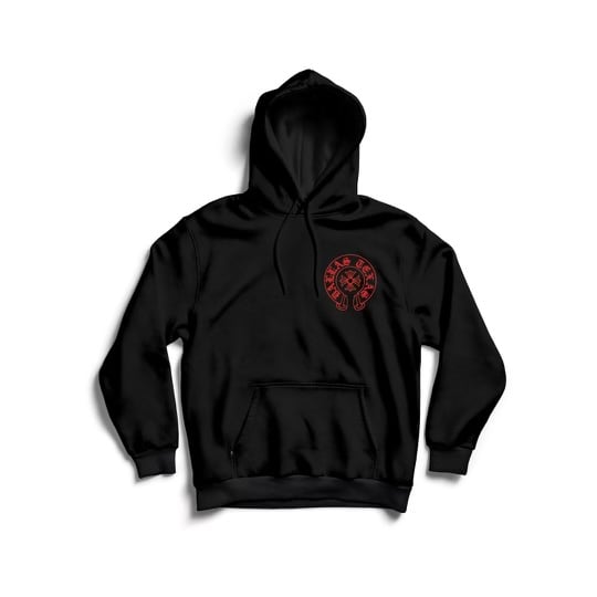 Image of DALLAS HEARTS HOODIE (BLK/RED)