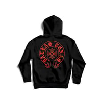 Image 2 of DALLAS HEARTS HOODIE (BLK/RED) AND 