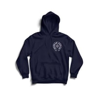 Image 1 of DALLAS HEARTS HOODIE TODDLER TO ADULT SIZES (NAVY)I