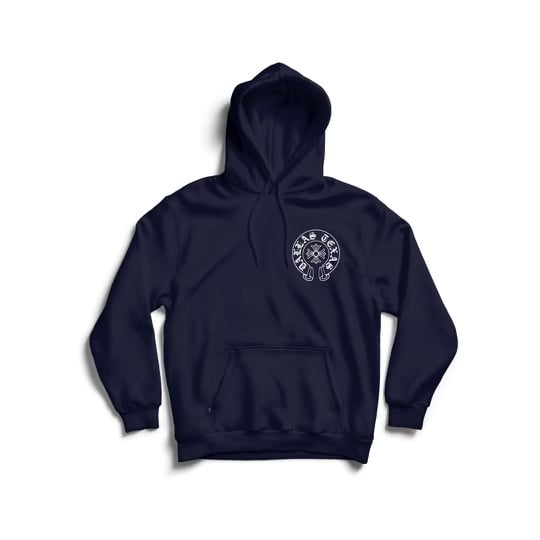 Image of DALLAS HEARTS HOODIE TODDLER TO ADULT SIZES (NAVY)