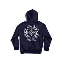 Image 2 of DALLAS HEARTS HOODIE TODDLER TO ADULT SIZES (NAVY)I