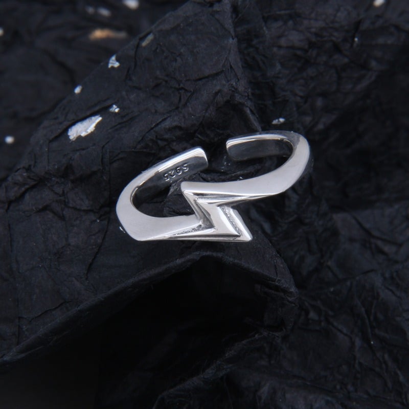 'Flash' Silver Open Ring 