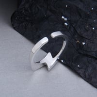Image 4 of 'Flash' Silver Open Ring 