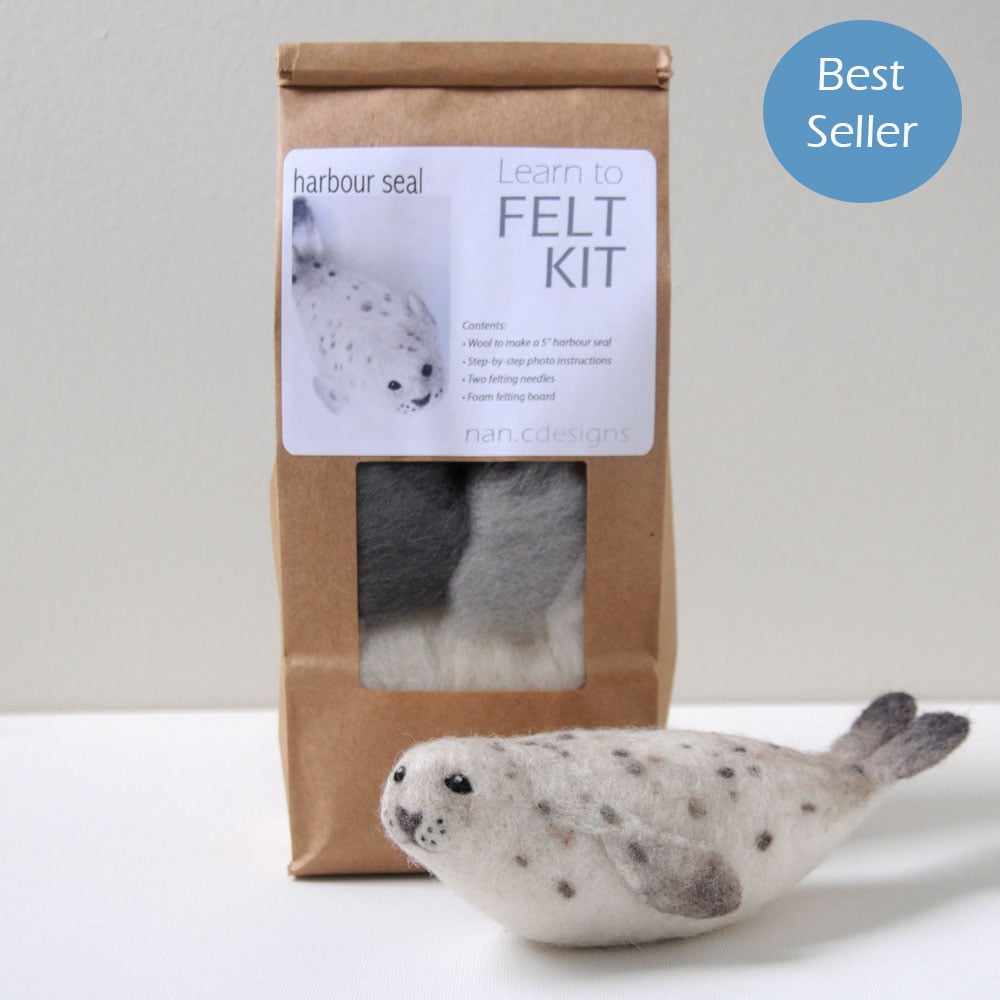 Harbour Seal - Needle Felting Kit