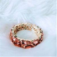 Image 1 of Peach Teardrop Bracelet