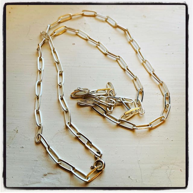 SWOON sterling link necklace