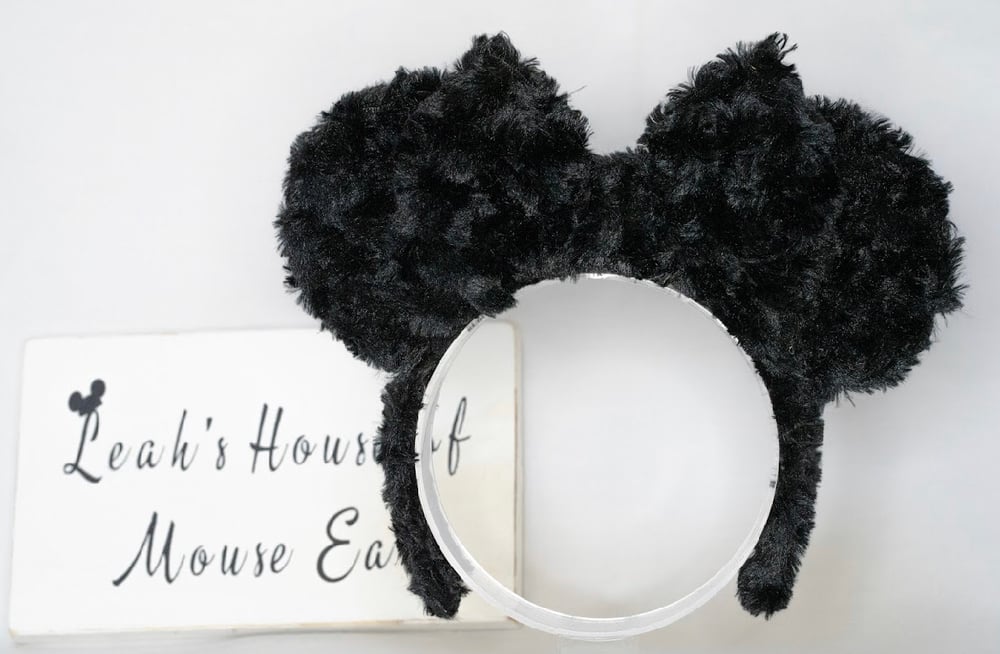 Image of Fuzzy slipper inspired mouse ears 
