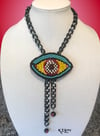 "Eye See You" Evil Eye Necklace - Multicolored