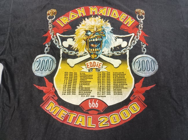 Vintage 2000 Iron Maiden Tour T-Shirt