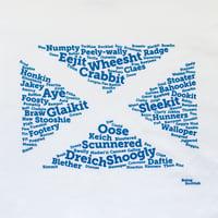 Image 2 of Being Scottish word-flag T-shirt