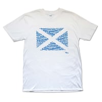 Image 4 of Being Scottish word-flag T-shirt
