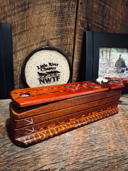 Image of Bloodwood/Mahogany with Snakewood inlay