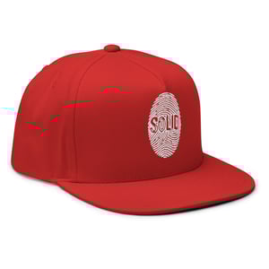 Image of White Printed Solid Snapback 2