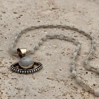 Image 1 of Moonstone Evil Eye Necklace