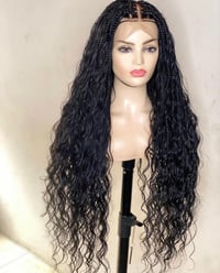 Image 2 of Knotless Goddess Bohemian braids, Closure Wig