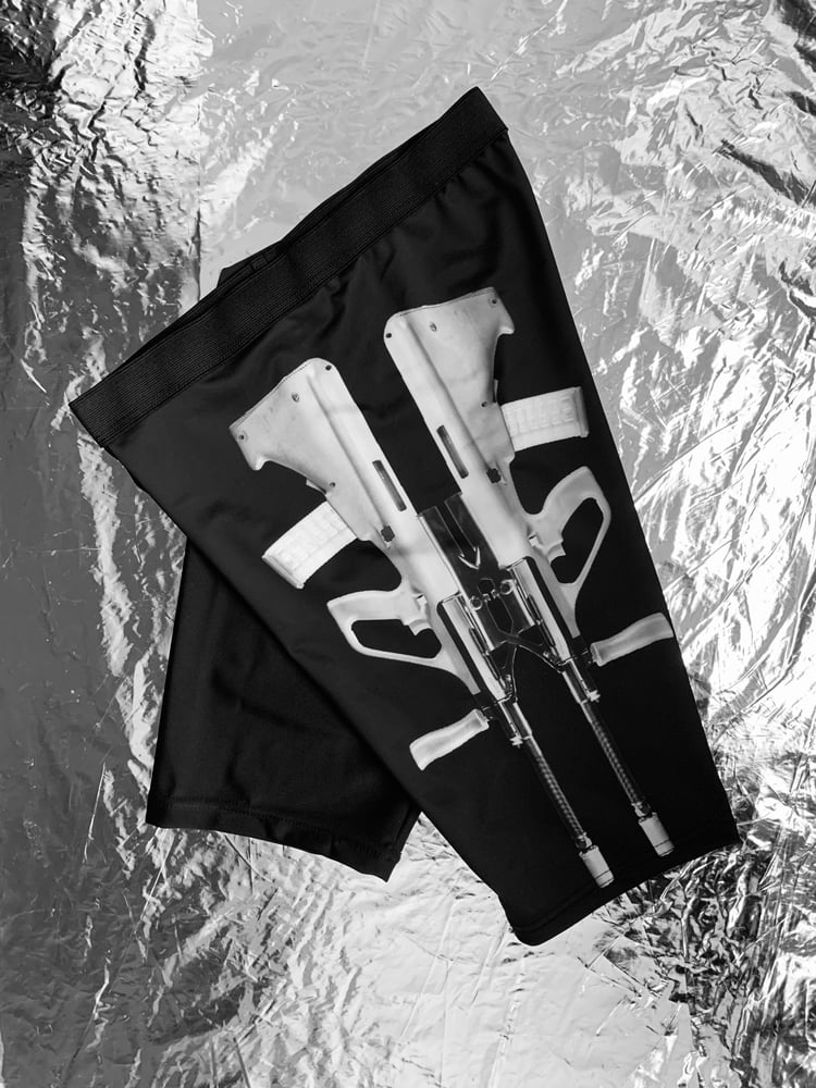Image of TERROR VISION - Steyr Aug biker shorts